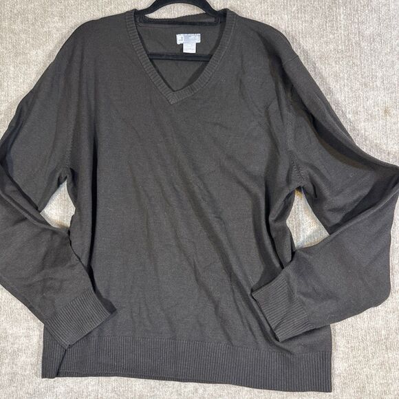 JC Penney's Brown Knit Women's Sweater‎ XXL Extra Fine Merino Wool - Picture 1 of 7